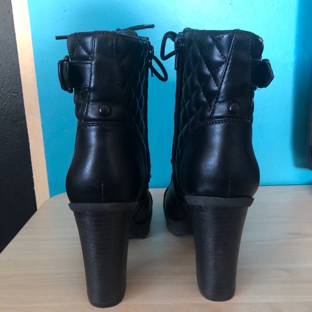 Guess Heeled Ankle Boots 6.5M - Worn Once - Picture 3 of 5